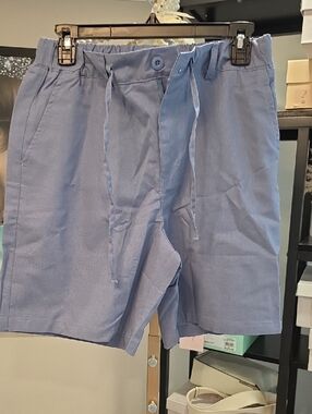 Men's Casual Drawstring Shorts - Light Blue
